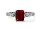 Get Transparent Emerald Cut Ruby Rings