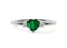 Zambian Emerald Promise Ring For Sale