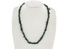 Green Onyx Stone Chips Necklace For Mental Support