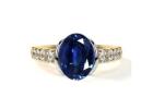 Oval Cut Sapphire Gold Ring