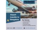 Airport transfer in Bangalore