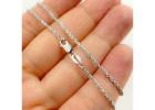 14 kt solid gold rope chain for women