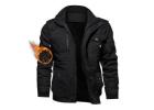 Men's Jacket-Casual Winter Cotton Military Jacket Thicken Hooded Cargo Coat