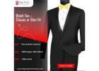 Shop Stylish Black Tuxedos with a Slim-Fit Design