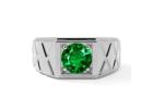 Shop Premium 0.76cts. Men's Emerald Rings – AAAA Quality