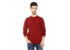 Men's Cotton Blend Casual Crew Neck Sweatshirt