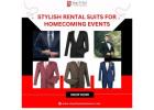 Stylish Rental Suits for Homecoming Events