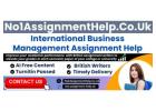 Get International Business Management Assignment Help From No1AssignmentHelp.Co.UK