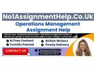 Get Operations Management Assignment Help From No1AssignmentHelp.Co.UK