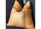 Luxury Leather Cushions for Boho Style