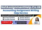 Get Accounting Assignment Help From No1AssignmentHelp.Co.UK