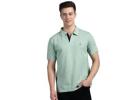 Men's Regular Fit Polo Neck Half Sleeve Solid Casual T-Shirt