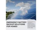 Emergency Battery Backup for Homes