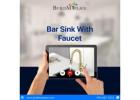 Bar Sink with Faucet for Small Kitchen Spaces