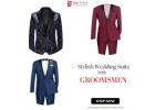 Shop Stylish Wedding Suits for Groomsmen Today!