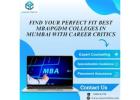 Find Your Perfect Fit: Best MBA/PGDM Colleges in Mumbai with Career Critics