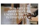 How Private Investigators Uncover the Truth in Complex Cases