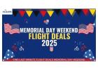 Memorial day weekend flight deal 2025