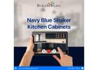 Make a Statement with Navy Blue Shaker Cabinets