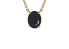 Shop Online 0.65cts. Oval Shape Blue Sapphire Pendants