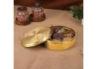 Golden Brass Spice Box – Add a Touch of Tradition to Your Kitchen