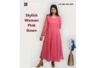 Stylish Women Pink Gown | Randeep Clothing