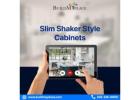 Slim Shaker Style Cabinets for a Modern Look