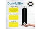 Speedex Stainless Steel Water Bottles – Pack of 3, 1 Litre Each, BPA-Free & Leakproof