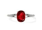 Sale on Lab Grown Ruby Engagement Rings – 1.78cttw Dainty Ring!