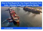 How to Find Buyers for Your Export Business from India