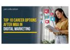 Top 10 Career Options After MBA in Digital Marketing