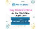 Buy Xanax Online No Rx With Flat 25% Off