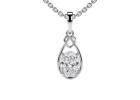 Classic Lab Grown Oval Cut Lab Diamond Solitaire Pendant