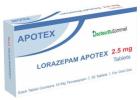 Lorazépam 2.5 mg 30 comprimés