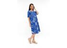 Womens Plus Size Midi Dress