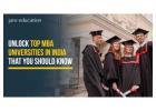 Unlock Top MBA Universities in India that You Should Know