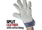 Economy Work Leather Safety Gloves for Construction