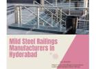 Mild Steel Railings Manufacturers In India - SUN RAILING HYDERABAD