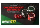 Secure Your Online Cricket Betting ID with World777