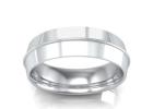 Modern Unisex Knife Edge Mens Wedding Bands