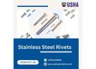 Durable Stainless Steel Rivets by Usha Precision