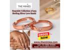 Exquisite Collection of 925 Sterling Silver Love Bands - The Minies