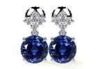 Buy Standard Size Natural Diamonds Earring Sapphire 