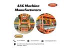 AAC Machine Manufacturers | +91 76759 89961 | Buildmate