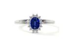 Best Blue Sapphire Oval Princess Diana Engagement Ring