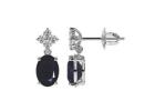 Affordable Blue Sapphire Stud Earrings