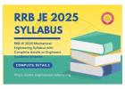 What is the Correct Syllabus for RRB JE 2025