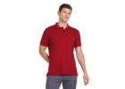 Men's Solid Short Sleeve Regular Fit Cotton Polo T-Shirt