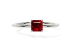 14k White Gold Vintage Ruby Rings