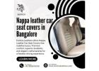 Nappa leather car seat covers in Bangalore | Leather upholstery in Bangalore